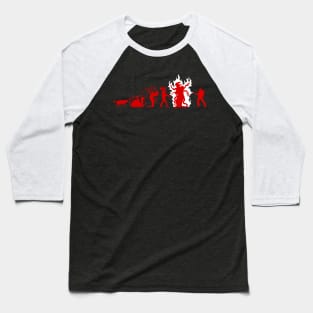 The Thing Evolution - Red Baseball T-Shirt